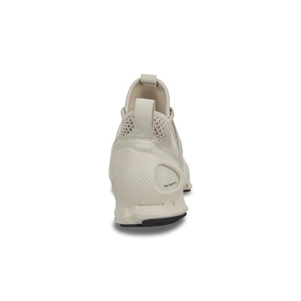 Womens Hiking Shoes - ECCO Biom Aex Low Gtx - White - 5243QCGKE